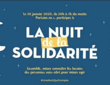 Nuit de la Solidarité : les inscriptions sont ouvertes !