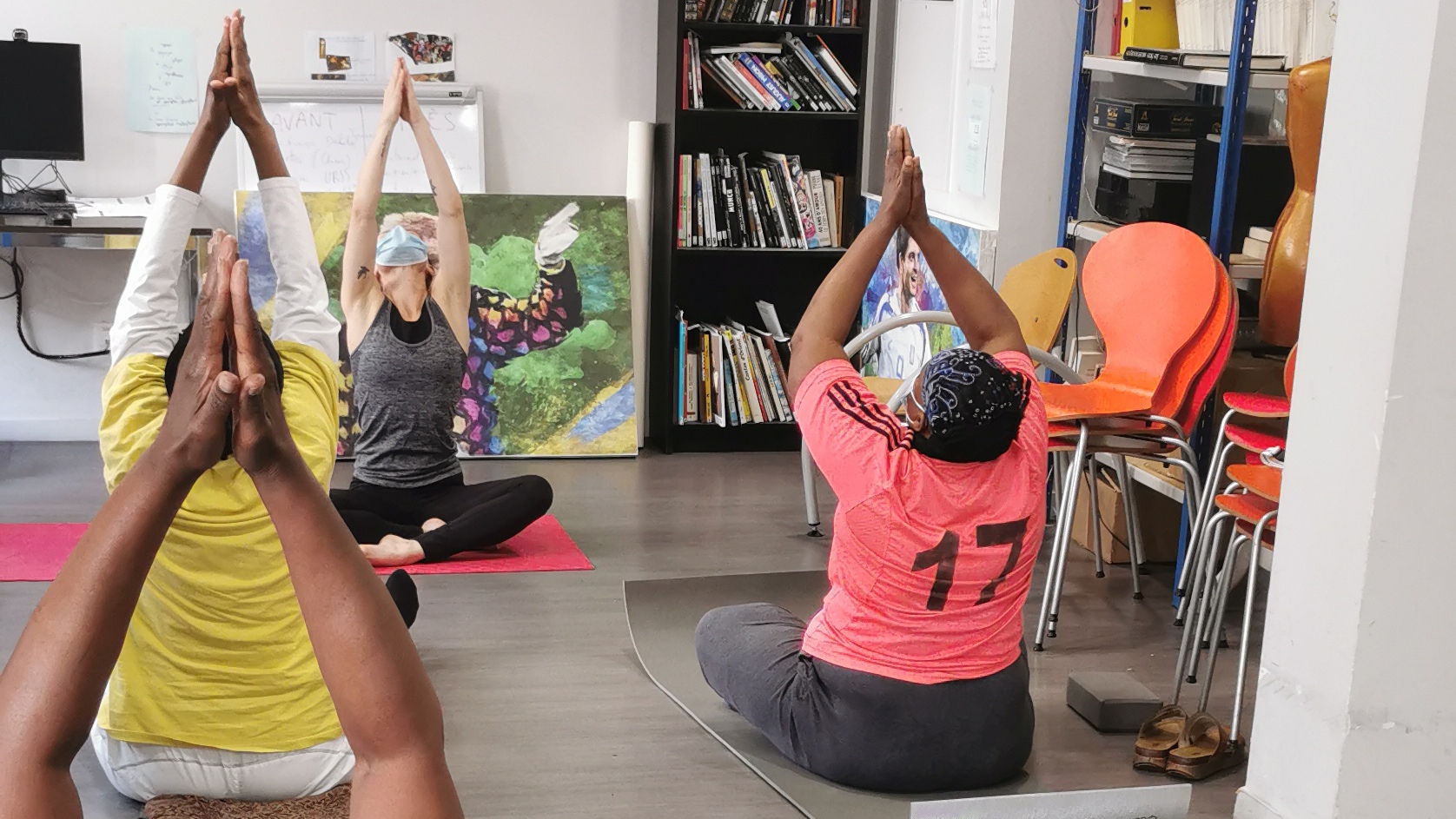 Séance de yoga