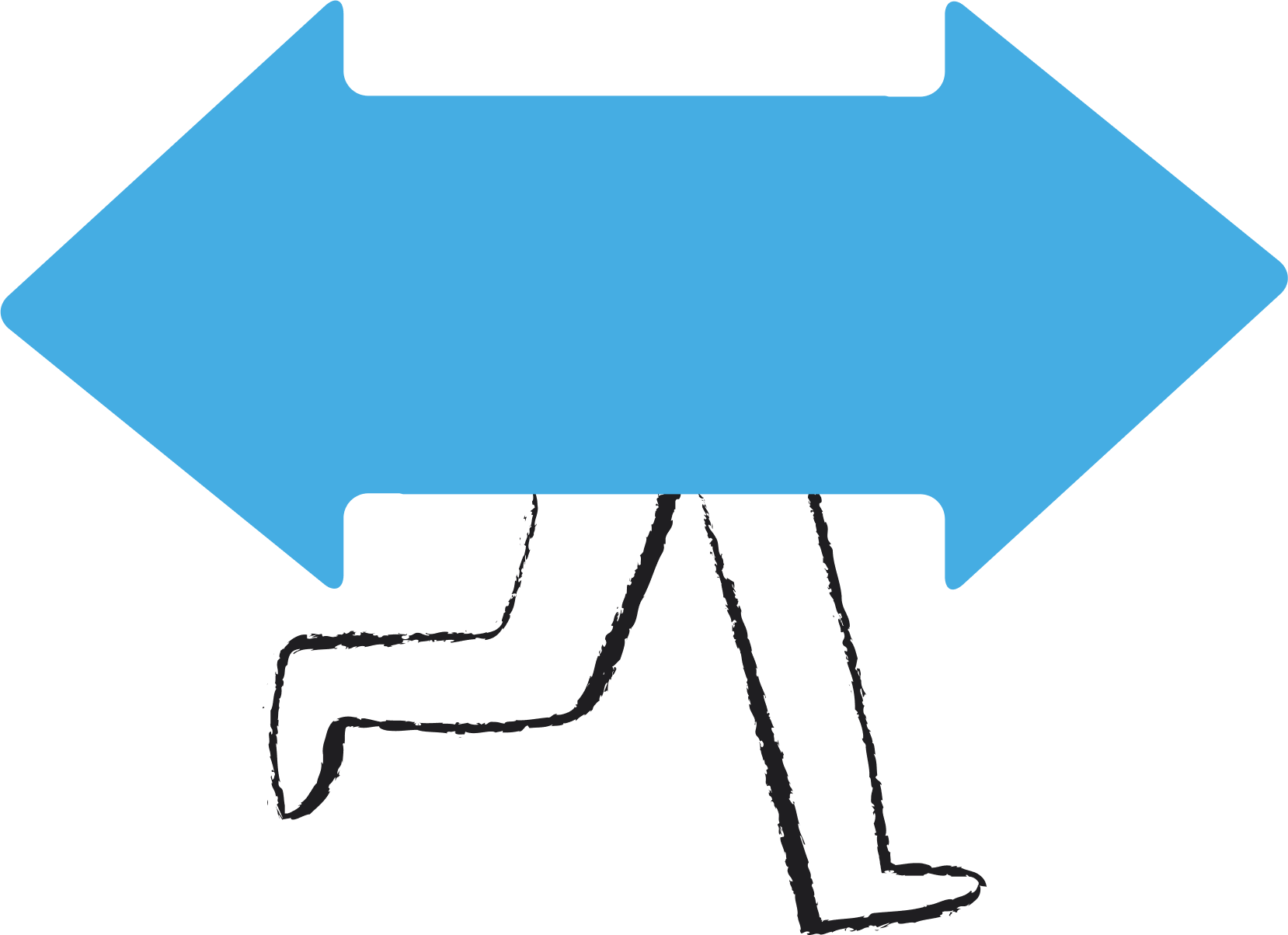 Bidirectional Arrow Walker