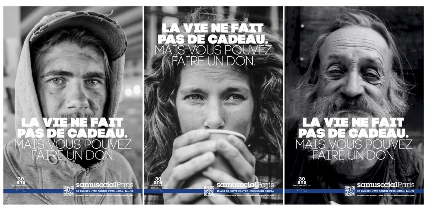 30 ans de lutte contre la grande exclusion et une campagne : « La vie ne fait pas de cadeau » | Samusocial de Paris