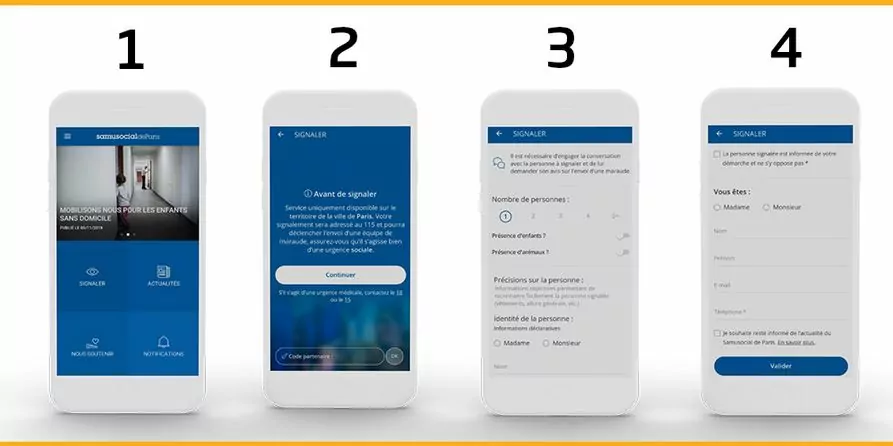 Application signalement du Samusocial de Paris | Samusocial de Paris