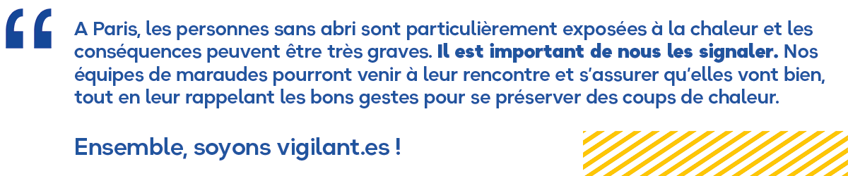 Canicule : les signalements c&rsquo;est aussi l&rsquo;été ! | Samusocial de Paris
